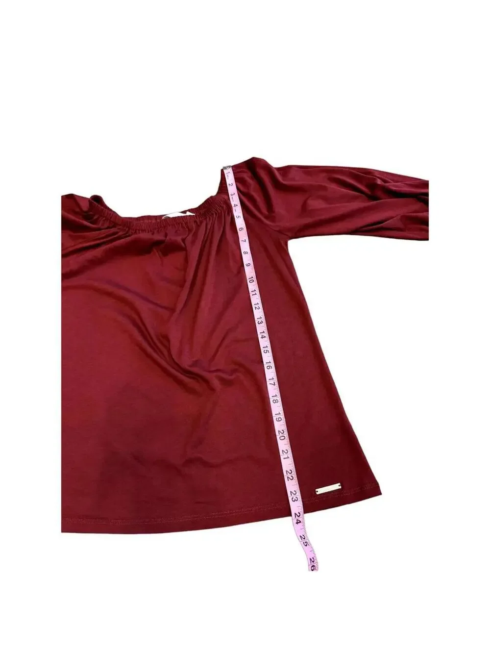 Michael Kors | Women's Burgundy 3/4 Sleeve Blouse | Size Medium | NWT | 0825